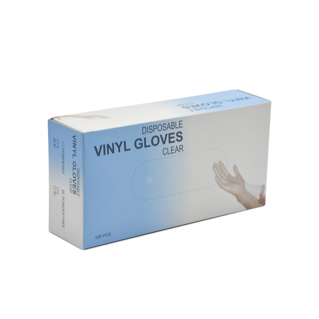 DISPOSABLE HAND GLOVES CLEAR [100 PCS] | WHIM
